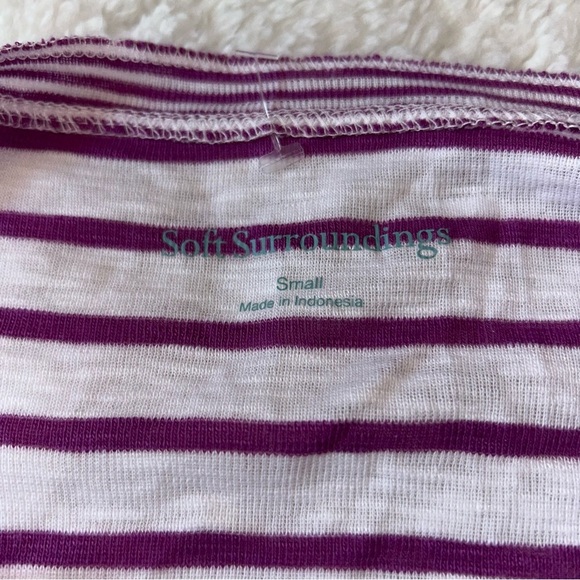 Soft Surroundings Lakkari Stripe Tunic Small NEW - Picture 2 of 5